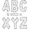 Teacher Created Resources 7" Black Painted Dots on White Fun Font Letters, 3 Packs of 120